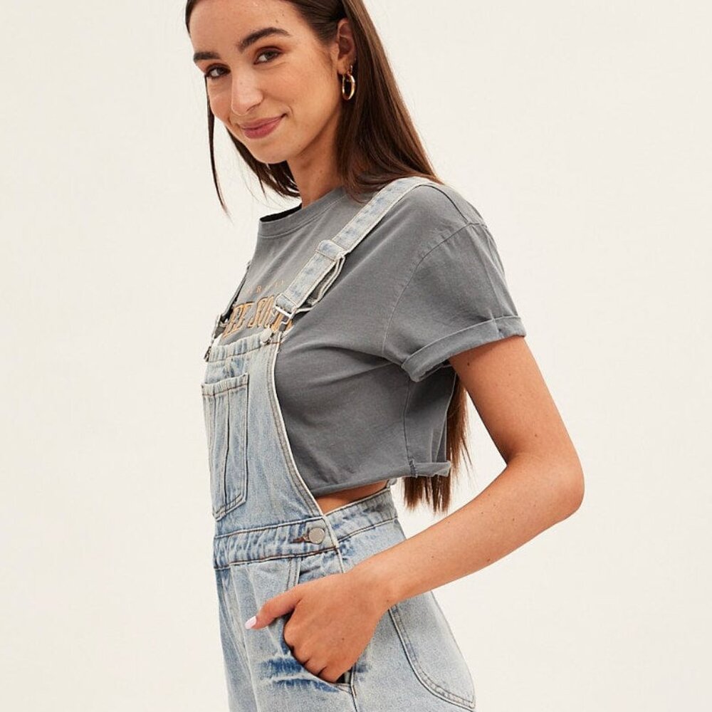 Denim Short Overalls dungaree